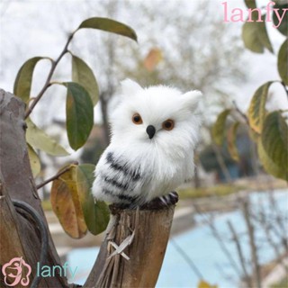 Lanfy ตุ๊กตานกฮูกประดิษฐ์ แฮนด์เมด สําหรับตกแต่งสวน สํานักงาน