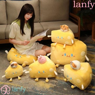 Lanfy หมอนตุ๊กตาชีส แบบนิ่ม ของเล่นสําหรับเด็ก