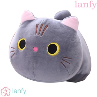 Lanfy หมอนตุ๊กตานุ่ม รูปการ์ตูนแมวน่ารัก ของขวัญวันเกิด สําหรับเด็ก