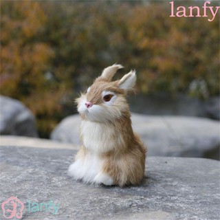 Lanfy ตุ๊กตากระต่ายอีสเตอร์จําลอง ของขวัญวันเกิด ของเล่นสําหรับเด็ก