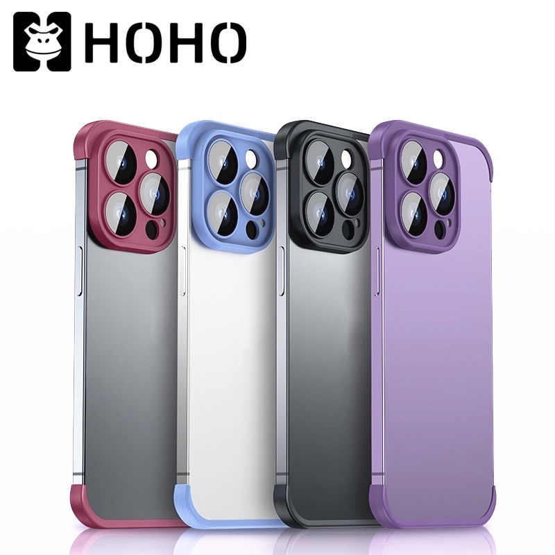 FS เคส+ฟิล์มกันรอยกล้อง สําหรับ iPhone 13 14 Pro Max Plus Case เคสโทรศัพท์มือถือ ซิลิโคนนิ่ม ป้องกันเลนส์ กันกระแทก
