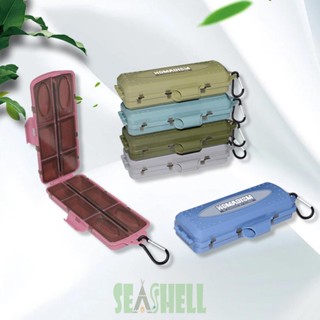 [Seashell02.th] กล่องอุปกรณ์ตกปลา กันน้ํา แบบพกพา 12 ช่อง