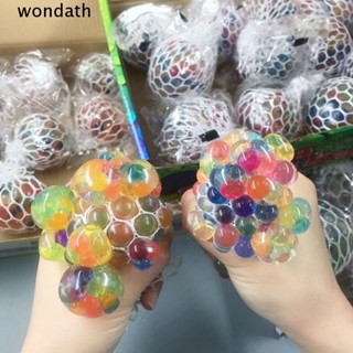 Wonda ลูกบอลตาข่าย สีรุ้ง ของเล่นบรรเทาความเครียด สําหรับเด็ก 2 ชิ้น