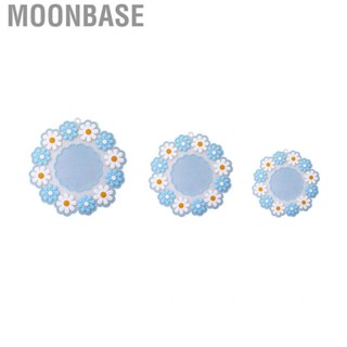 Moonbase Heat Insulation Cup Mat   Proofing Silica Gel Blue Daisy Pad for Kitchen