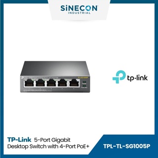 มีบริการส่งด่วนภายในวัน - TP-Link รุ่น TL-SG1005P 5-Port Gigabit Desktop Switch with 4-Port PoE+ By Sinecon