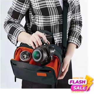 🌻พร้อมส่ง🌻 กระเป๋ากล้อง Mirrorless Dslr camera bag เคสกล้อง สะพายข้าง แฟชั่น ผ้าแคนวาส อุปกรณ์เสริมกล้อง คุณภาพดีมากๆ