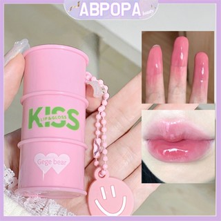 Abpopa Beauty Gege Bear ลิปกลอส 3D Toot ให้ความชุ่มชื้น ติดทนนาน