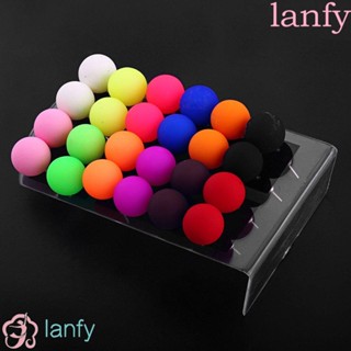 Lanfy ต่างหูสตั๊ด อะคริลิค ทรงกลม สีแคนดี้ สไตล์เกาหลี สําหรับเด็กผู้หญิง 12 คู่/ชุด