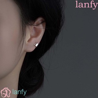 Lanfy ต่างหูสตั๊ด สร้างสรรค์ อารมณ์ ของขวัญ เคลือบเงา ผู้ชาย ทองแดง สาว เกาหลี ต่างหู