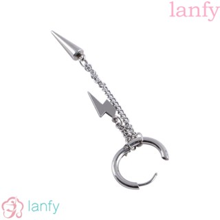 Lanfy ผู้หญิง ต่างหูสตั๊ด ของขวัญวินเทจ พังก์ สเตนเลส นกฮูก อารมณ์ ต่างหูห่วงเกาหลี