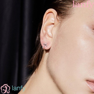 Lanfy ต่างหูแฟชั่น สไตล์วินเทจ เรโทร เครื่องประดับ สําหรับผู้หญิง