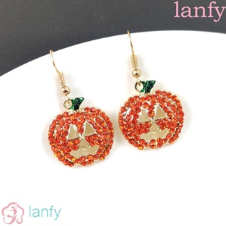 Lanfy ผู้หญิง ฮาโลวีน ต่างหู น่ารัก สร้างสรรค์ ทอง ของขวัญ พลอยเทียม โลหะผสม เครื่องประดับ ปาร์ตี้