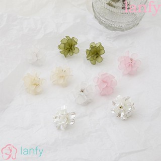 Lanfy ต่างหูสตั๊ด เรซิน หรูหรา ฤดูร้อน เครื่องประดับ สําหรับผู้หญิง