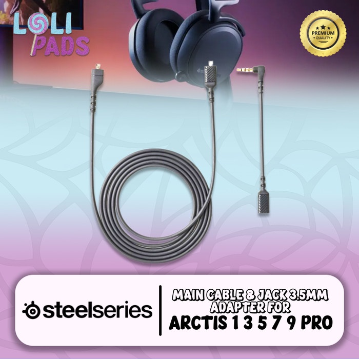 Steelseries Arctis Micro USB 8-pin to Jack 3.5 มม. Aux สายหลัก