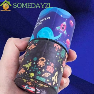 Somedayzl ของเล่นลูกบาศก์ปริศนา ลายการ์ตูนไดโนเสาร์ 3D หมุนได้ หลากสี สําหรับเด็ก