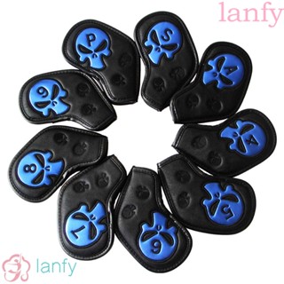 Lanfy ฝาครอบหัวไม้กอล์ฟ เหล็ก ทนทาน ป้องกันหัวกะโหลก สําหรับฝึกตีกอล์ฟ