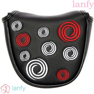 Lanfy ผ้าคลุมไม้กอล์ฟ หนัง PU ทนทาน อุปกรณ์เสริม สําหรับฝึกตีกอล์ฟ