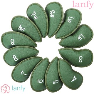 Lanfy เทปป้องกันหัวไม้กอล์ฟ ทนทาน พร้อมตัวเลข 12 ชิ้น