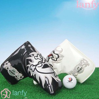 Lanfy ผ้าคลุมหัวไม้กอล์ฟ ปักลายการ์ตูน กันฝุ่น