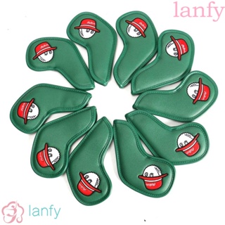 Lanfy ผ้าคลุมหัวไม้กอล์ฟ ปักลาย Malbon 4-9 P S A X อุปกรณ์เสริม สําหรับฝึกตีกอล์ฟ