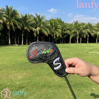 Lanfy ปลอกคลุมหัวไม้กอล์ฟ เหล็ก ทนทาน พร้อมตัวเลข ออกแบบดี อุปกรณ์เสริม สําหรับฝึกตีกอล์ฟ