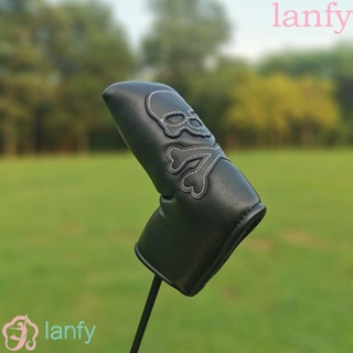 Lanfy ผ้าคลุมหัวไม้กอล์ฟ หนัง PU กันฝุ่น แบบพกพา