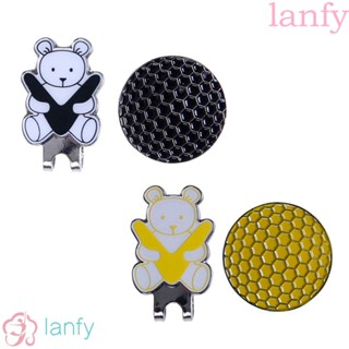 Lanfy ใหม่ คลิปหนีบหมวกกอล์ฟ ลายหมี สําหรับตกแต่ง