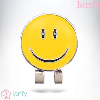 Lanfy คลิปหนีบหมวกกอล์ฟ รูปหน้ายิ้ม ถอดออกได้