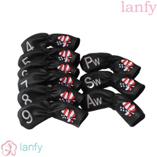 Lanfy ผ้าคลุมหัวไม้กอล์ฟ เหล็ก ทนทาน อุปกรณ์เสริม สําหรับฝึกตีกอล์ฟ