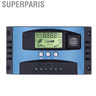 Superparis MPPT Solar Charge Controller Panel  Regulator Full Protection 12V 24V for Office