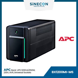 APC(เอพีซี) เครื่องสำรองไฟ รุ่น BX1200MI-MS | Back-UPS,230V, AVR,Universal Sockets (1200VA/650W)