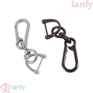 Lanfy พวงกุญแจรถยนต์ แฟชั่น สร้างสรรค์ อุปกรณ์เสริมรถยนต์ หัวเข็มขัด คลิปกุญแจรถ ​