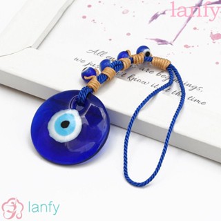 Lanfy พวงกุญแจ จี้รูปตาปีศาจ สีฟ้า สําหรับแขวนตกแต่งผนังบ้าน ห้องนั่งเล่น DIY