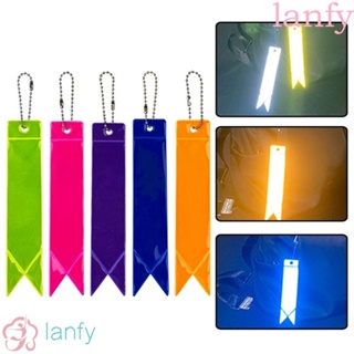 Lanfy จี้สะท้อนแสง เพื่อความปลอดภัย เหมาะกับเด็ก และผู้ใหญ่ สําหรับตกแต่งกระเป๋าเป้สะพายหลัง ขี่จักรยานกลางคืน