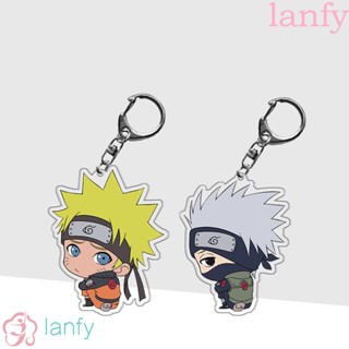 Lanfy พวงกุญแจอะคริลิค รูปการ์ตูนนารูโตะ เครื่องประดับแฟชั่น สไตล์ญี่ปุ่น