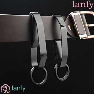 Lanfy Molle หัวเข็มขัดสเตนเลส ป้องกันการสูญหาย สําหรับกุญแจรถยนต์ 1 ชิ้น