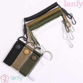 Lanfy พวงกุญแจเกลียว แบบยืดหยุ่น ป้องกันการสูญหาย อุปกรณ์เสริม สําหรับโทรศัพท์มือถือ