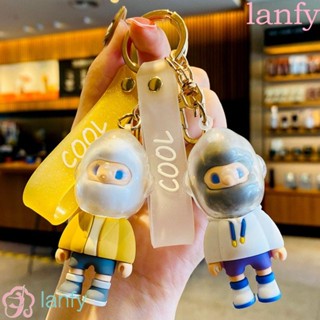 Lanfy พวงกุญแจ จี้ตุ๊กตาเด็กผู้ชาย 3D อุปกรณ์เสริม