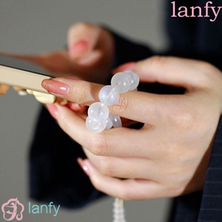 Lanfy สายคล้องโทรศัพท์มือถือ ประดับลูกปัด ป้องกันการสูญหาย สําหรับรถยนต์