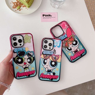เคสโทรศัพท์มือถือ อะคริลิค ลายพาวเวอร์พัฟเกิร์ล แฟชั่น สําหรับ Apple iPhone 11 12 13 14 Pro Max