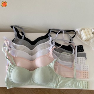 เสื้อชั้นใน Perfect bra รูดปรับสายได้ แบบสาวเกาหลีผ้านุ่ม ใส่สบาย บรา ไร้โครง ทรงสปอร์ต YKTTH