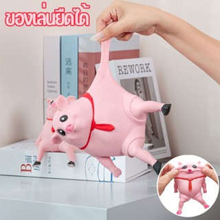 COD หมูยืด สกุชชี่ ของเล่นยืดได้ Piggy Squeeze Toy ของเล่นบีบ สําหรับเด็ก คลายความเครียด