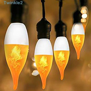Twinkle หลอดไฟโคมไฟระย้า LED E14 E27 พลาสติก 2W สําหรับตกแต่งปาร์ตี้ฮาโลวีน คริสต์มาส