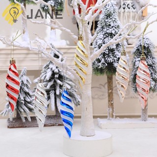 Jane จี้พลาสติก ปลายแหลม สําหรับแขวนตกแต่งต้นคริสต์มาส DIY