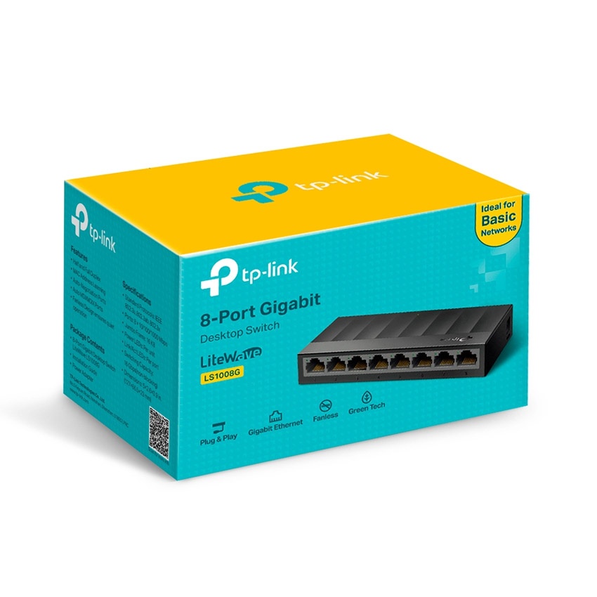 SWITCH TP-LINK LS1008G 8 PORT 10/100/1000MBPS