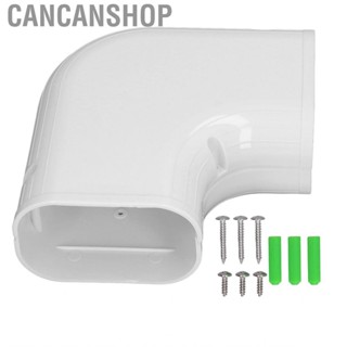 Cancanshop AC Line Cover  PVC Wide Usage Flat Elbow for Mini Split