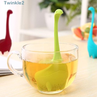 Twinkle Nessie ที่กรองใบชา ซิลิโคน ทําอาหาร บ้าน ช้อนชา สูงชัน