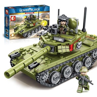 Spot second hair# senbao 105514 military series 85 main battle tank assembly model boy assembling toy gift 8cc