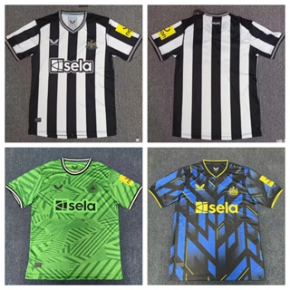 เสื้อกีฬาแขนสั้น ลายทีมชาติฟุตบอล Newcastle Stadium 2324 ชุดเหย้า เยือน 3 คุณภาพสูง