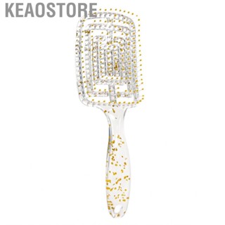 Keaostore Vent Hair Brush  Comfortable Handle  Styling Curved Hollow Detangling Portable for Women Home